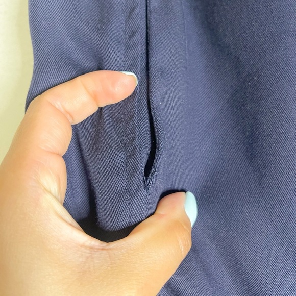 BONDI BORN | Japanese Lyocell Navy Waist Tie Lounge Pants - Picture 8 of 9